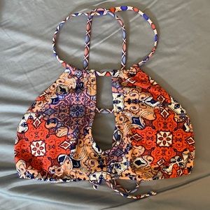 Multicolor bathing top